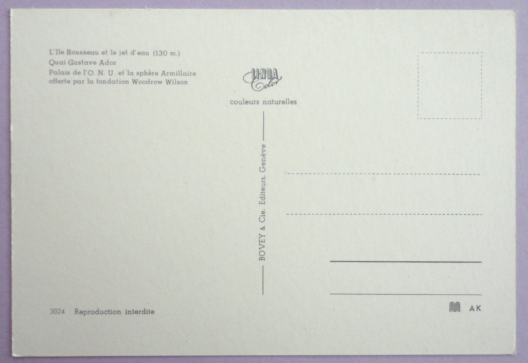 Cartes postales: Genève – D'occasion à Fétigny par Billy2miny 1