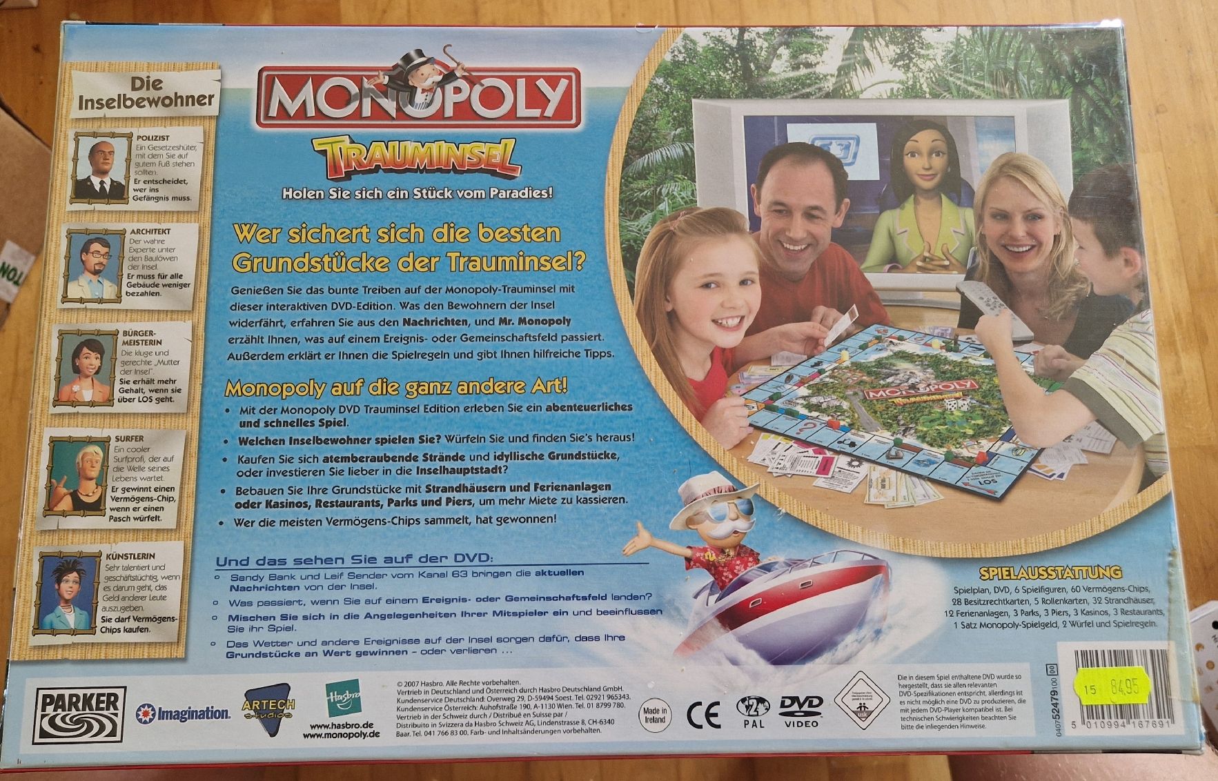 Giochi: Monopoly Trauminsel, DVD Brettspiel, Neu, Orginalverpackt – Nuovo e nell'imballaggio originale da Möhlin venduto da Lyhme94 1