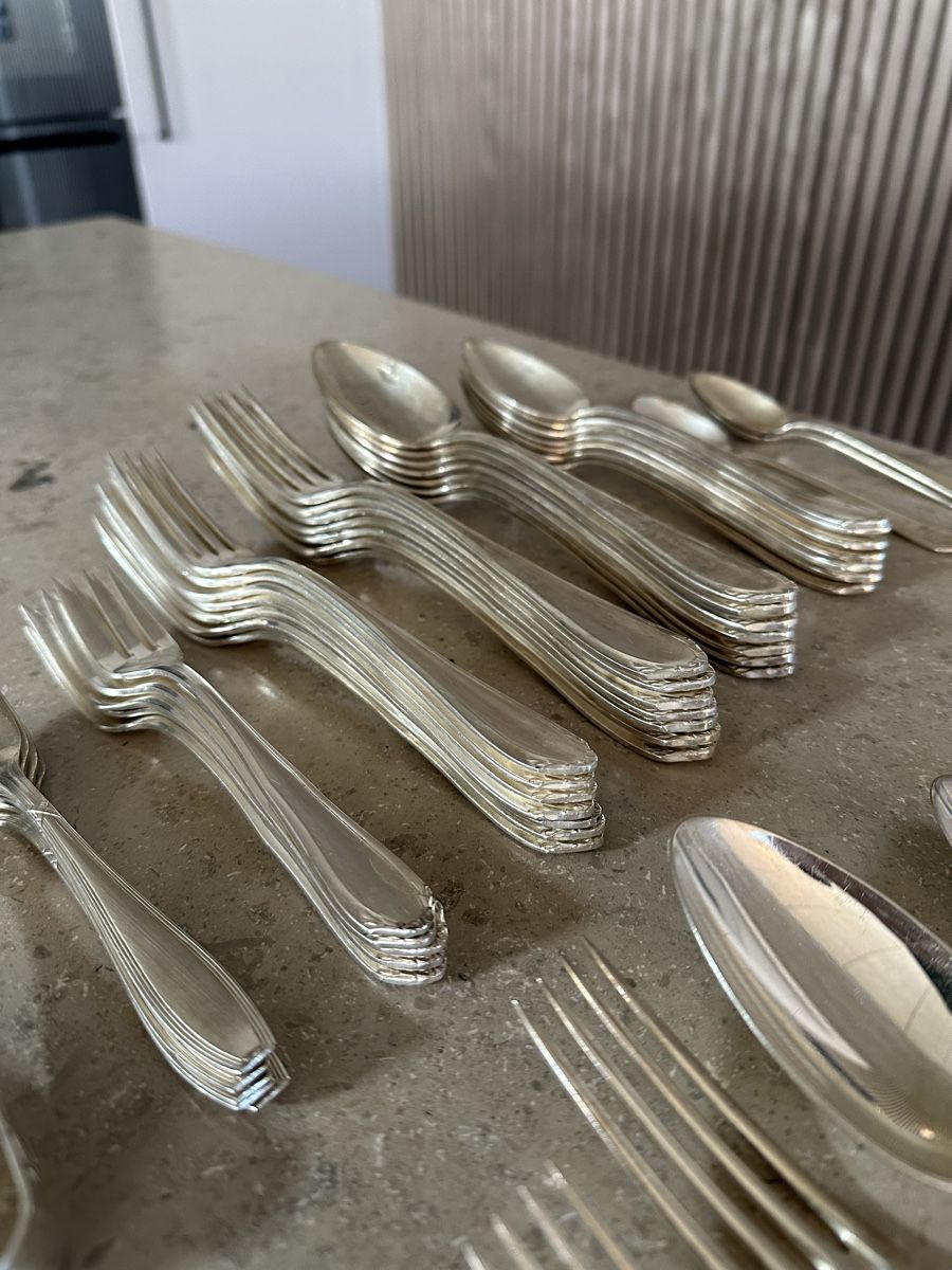 Set di posate: Silber Besteck-Set 49 teilig – Usato da Hägendorf venduto da neon09 1