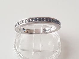 Silber Ring Damenring   925  mit  Steinen Größe 18,2 mm