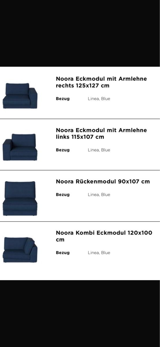 Sofas: Bolia Noora navy blue corner sofa - excellent condition! – D'occasion à Horgen par veronicadelc 2