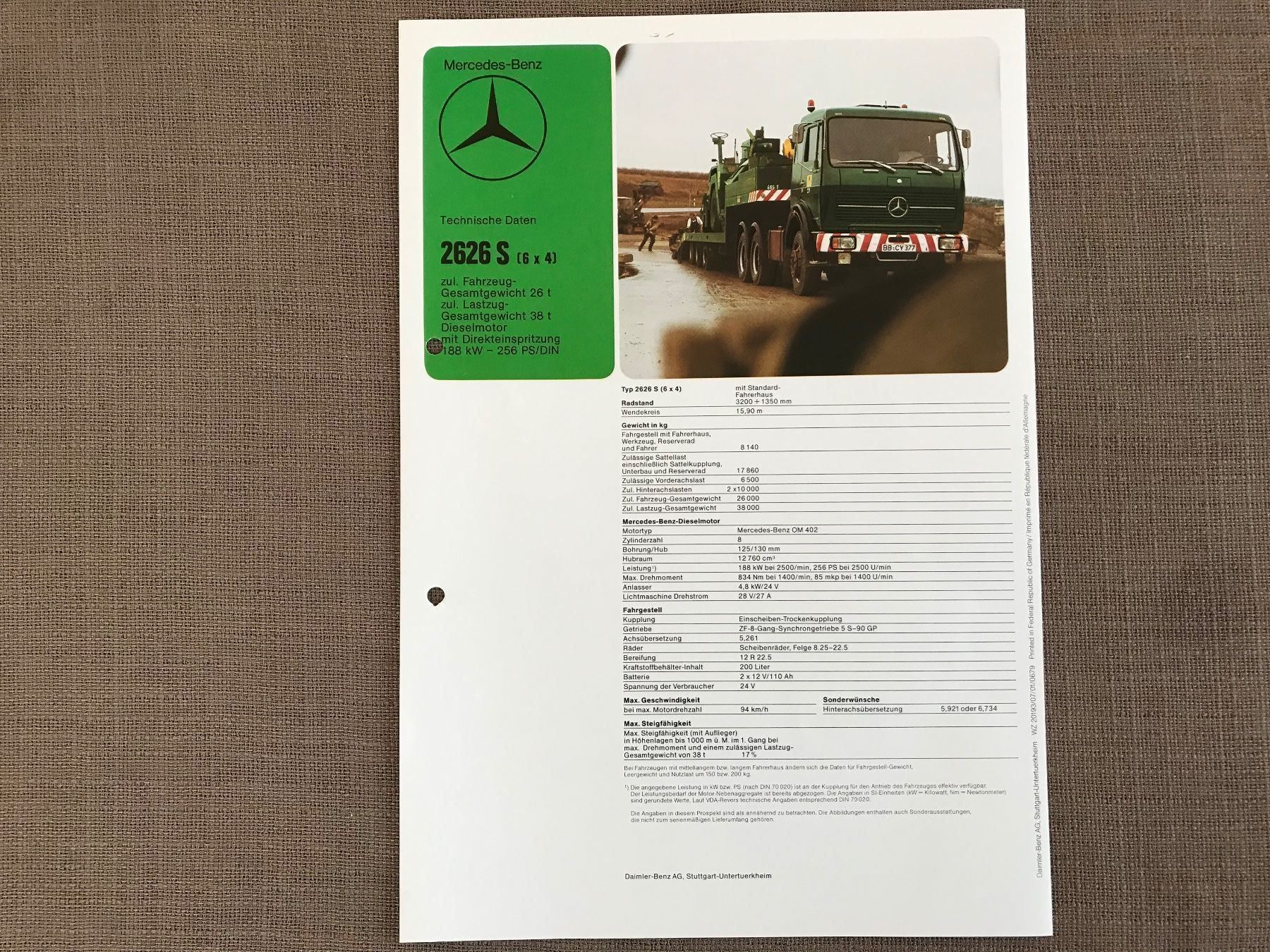 Autocarri: Mercedes Prospekt – Usato da Balterswil venduto da Jeko1967
