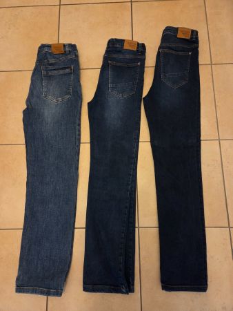 3 Blue-Jeans Gr. 158 (1x relaxed, 1x regular, 1x slim)