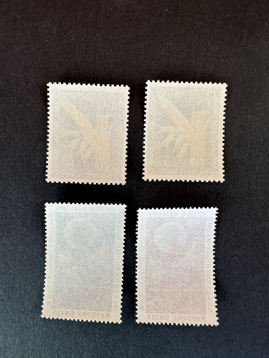 Tous les timbres: Nations Unies - 1954 + 1957 ** – D'occasion à Schmitten / FR par Samsara169 1