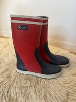 Bottes Aigle rouges et marine 32