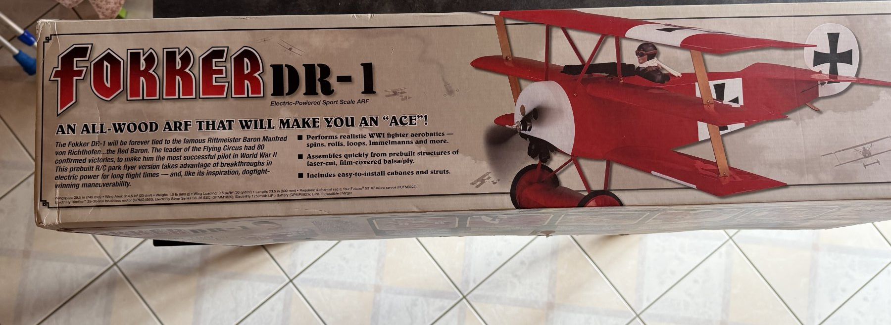 Modellismo RC: FOKKER  DR-1  DE  ELECTRIFLY – Nuovo e nell'imballaggio originale da Apples venduto da Gasscret 6
