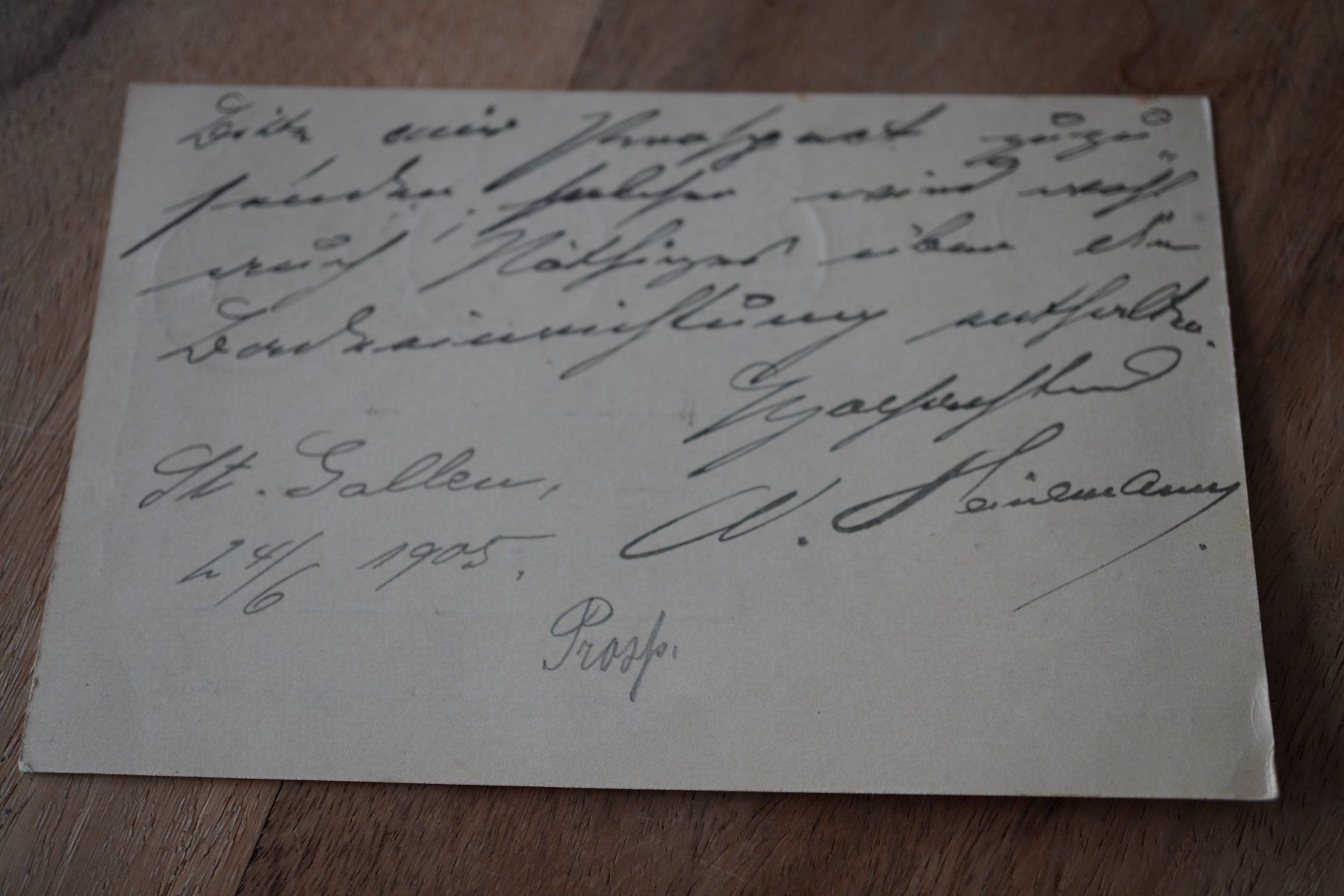 Cartoline postali: Schweiz  Postkarte   1905 Postkarte – Usato da Eschenbach SG venduto da craniums 5