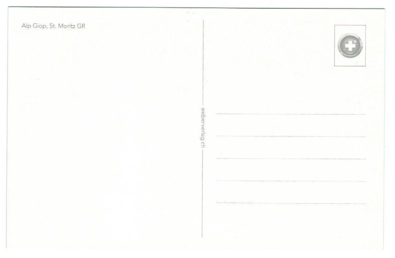 Cartoline postali: AK Alp Giop, St. Moritz – Usato da Zürich venduto da tol_b7c7 1