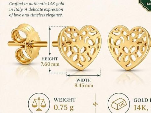 Orecchini pendenti & Orecchini a lobo: Ohrstecker 14karat Gold – Nuovo e nell'imballaggio originale da Hemmental venduto da Goldwelt 2