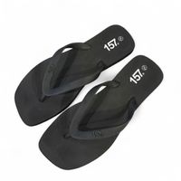black square flip flops