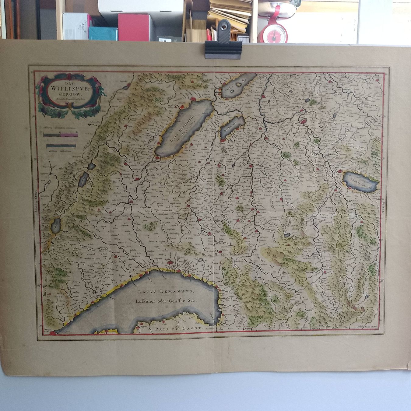 Cartes géographiques & atlas: Schweiz - Vaud - "Das Wiflispur Gergow" – D'occasion à Sorengo par 74in