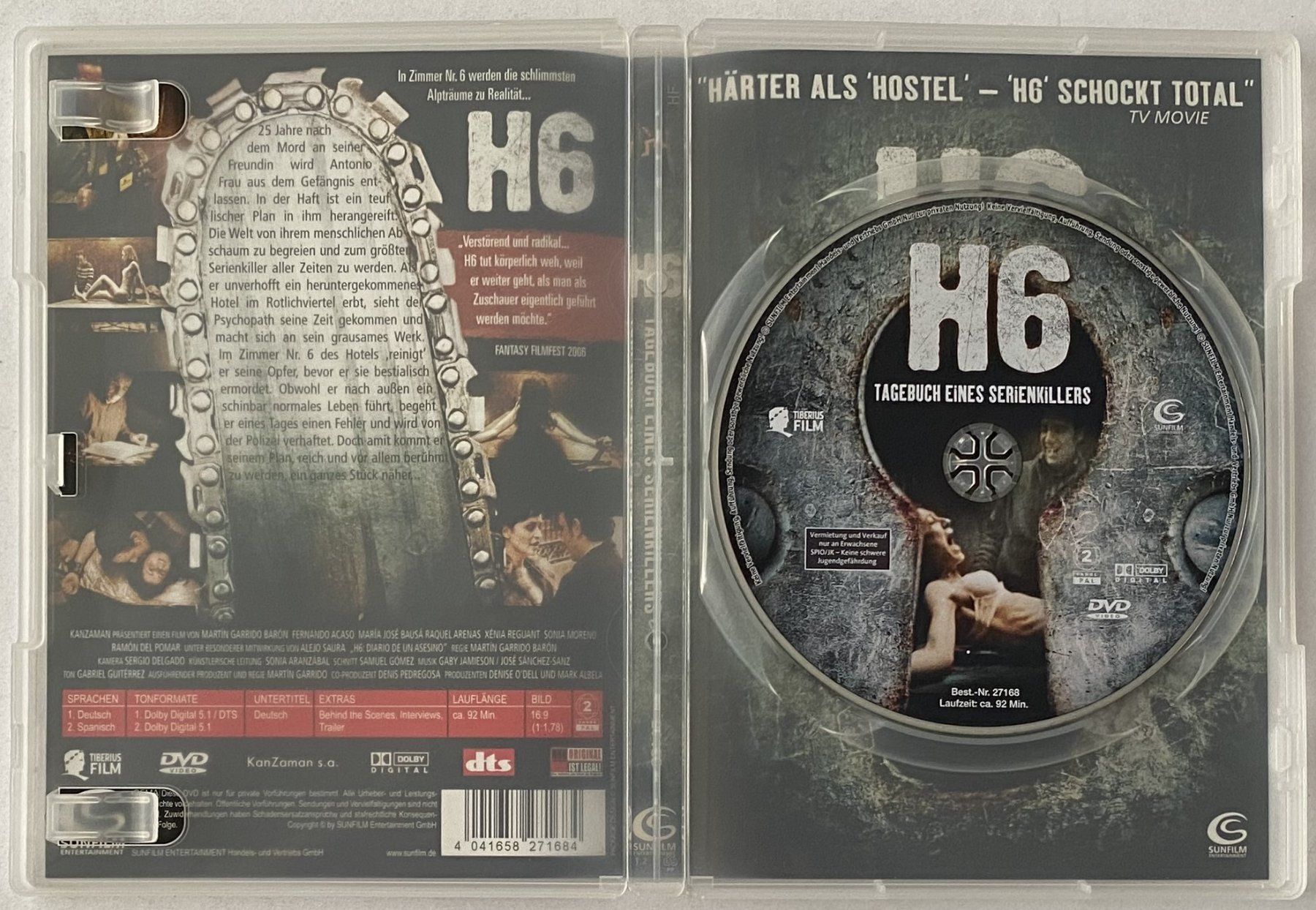 Tutti i DVDs: H6, Tagebuch eines Serienkillers – Usato da Flums venduto da Asquillo 3
