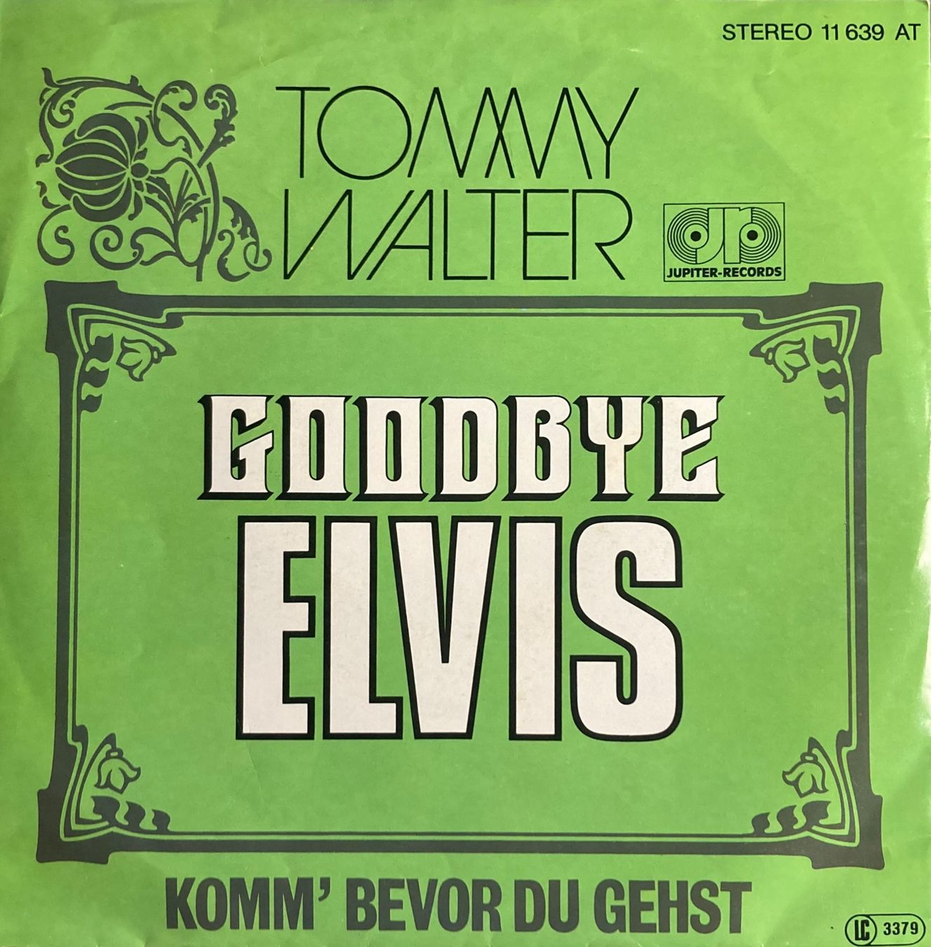 Vinyles: TOMMY WALTER - GOODBYE ELVIS – D'occasion à Poliez-Pittet par Newtown-Records 1