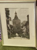 Alte Photographie Solothurn Gasse belebt