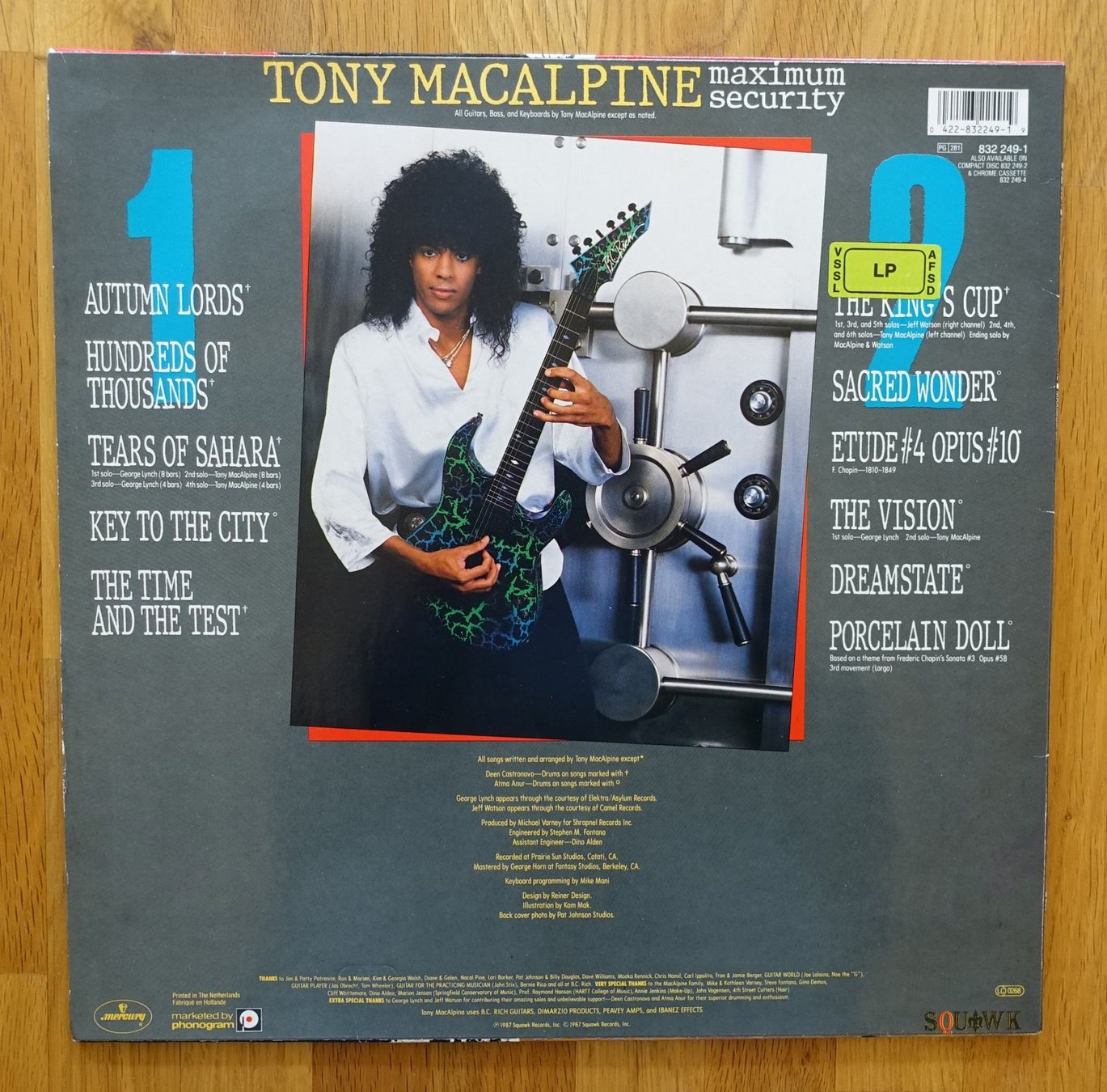 Dischi in vinile: Tony MacAlpine – Maximum Security - T17 – Usato da Sessa venduto da discoverymedia 1