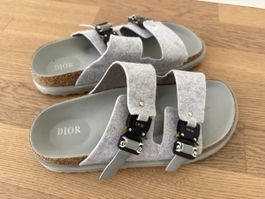 Dior - Birkenstock Tokio Sandalen grau- filz 