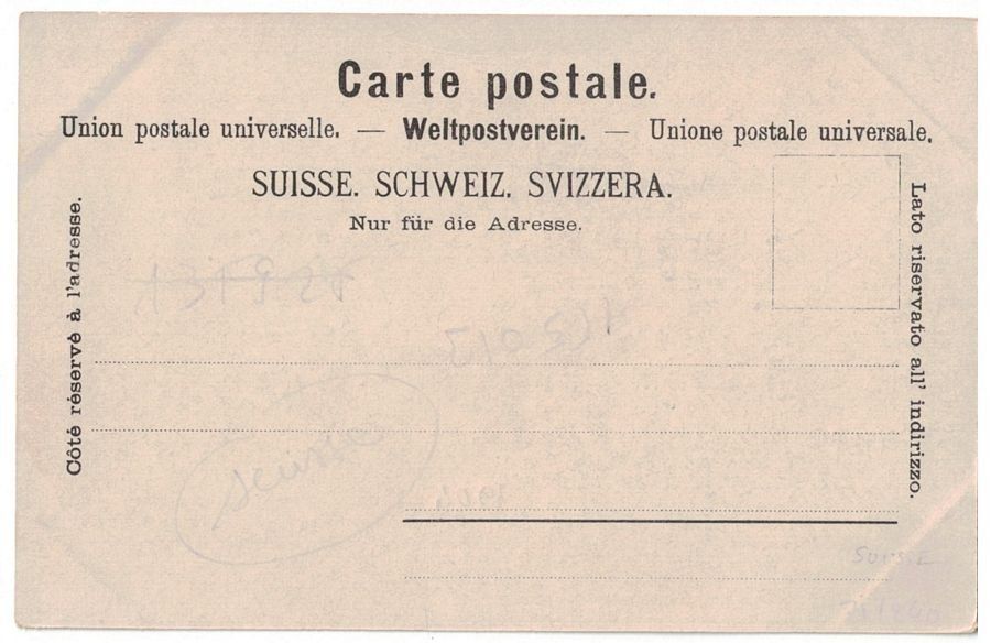 Cartoline postali: Souvenir de Morges, vers 1900 – Usato da Frauenfeld venduto da POML 1