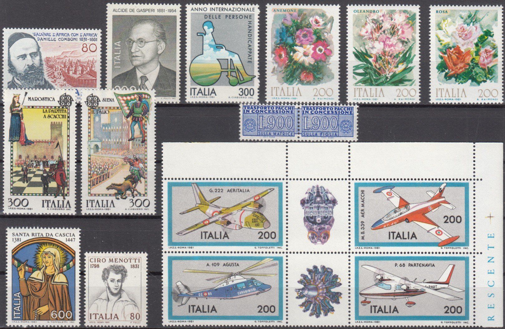 Tous les timbres: Italien 1981 postfrisch – D'occasion à Bürglen TG par StampGraf 1