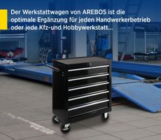AREBOS Werkstattwagen Werkzeugwagen Rollwagen Werkzeugkiste