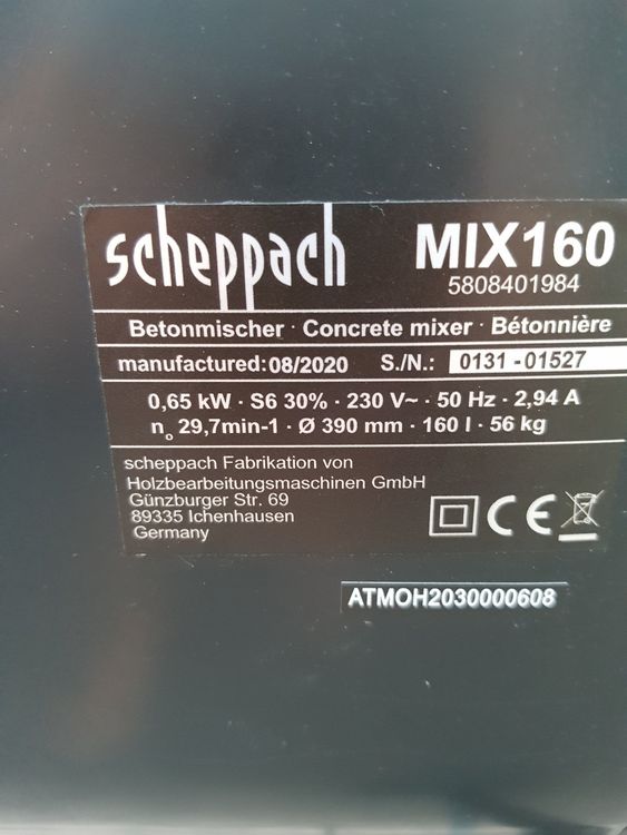 Hélice De Ventilateur De Rechange SECURA - Compatible Avec La Bétonnière Scheppach MIX160