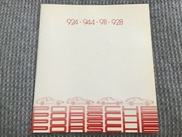Porsche Programm Verkaufsprospekt ca. 1982