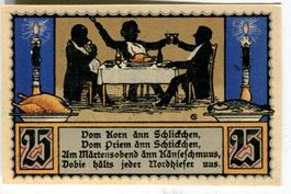 Notgeld "25 Pfennig. Nordhausen 1921"