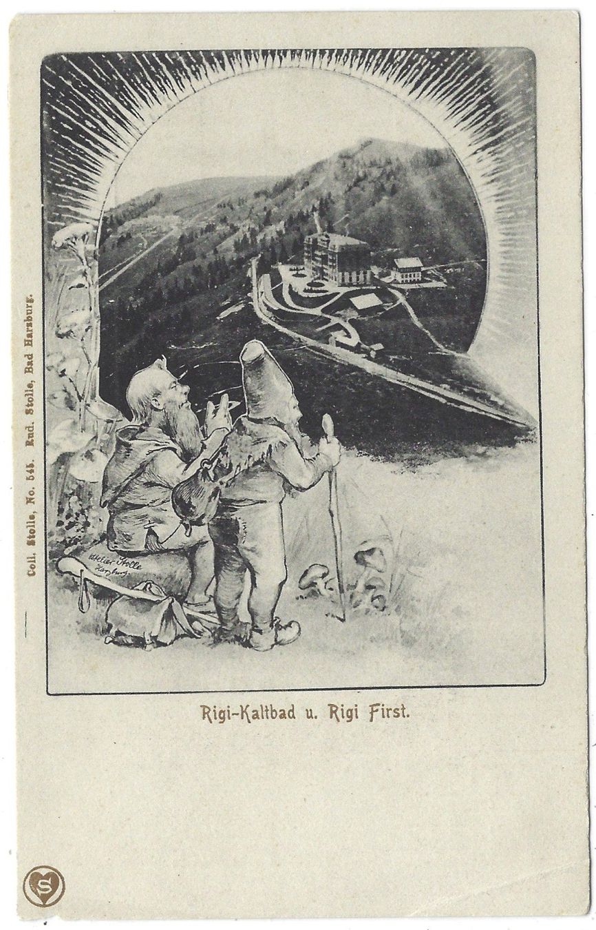 Cartoline postali: Rigi-Kaltbad  u.  Rigi  First. – Usato da Bütschwil venduto da Jackson1A