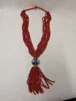 Navajo Korallen Kette Halskette