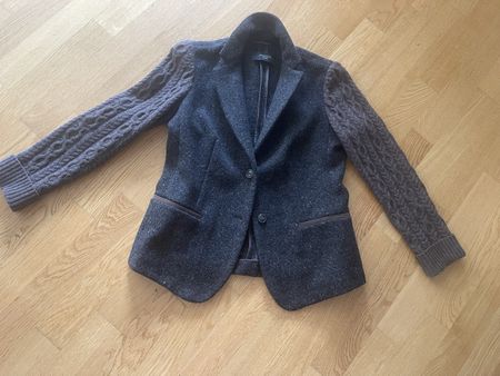 MaxMara Weekend Blazer aus Wolle Gr. 40 Strickärmel Wolle
