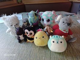 10 Plüschtiere 