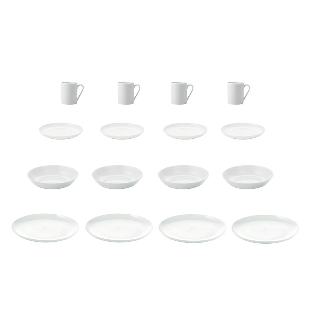 Set di piatti: Geschirrset 16 tlg "atelier super white" – Nuovo e nell'imballaggio originale da Wettingen venduto da kochshop