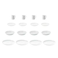 Geschirrset 16 tlg "atelier super white"