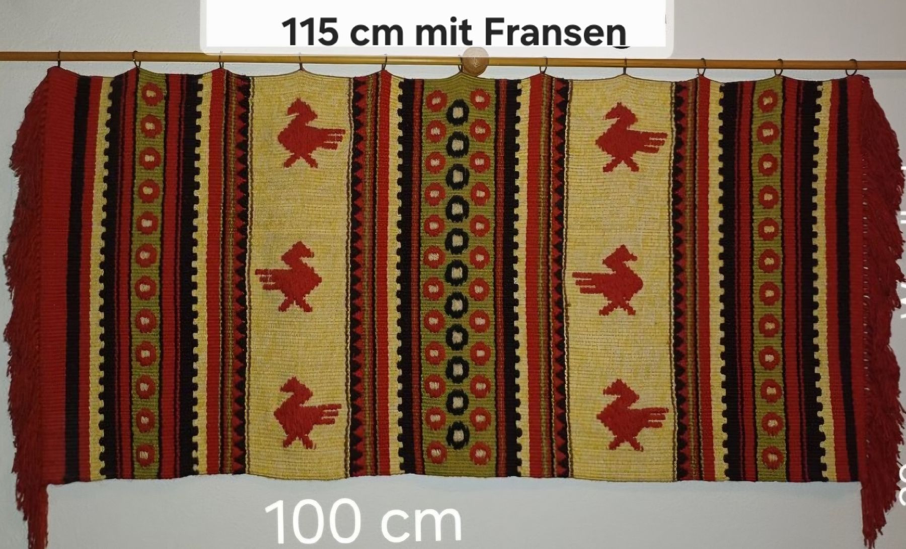 Tutte le decorazioni: Wandteppich mit Fransen handgewebt Unikat – Usato da Alpnach Dorf venduto da jkp_k62jg