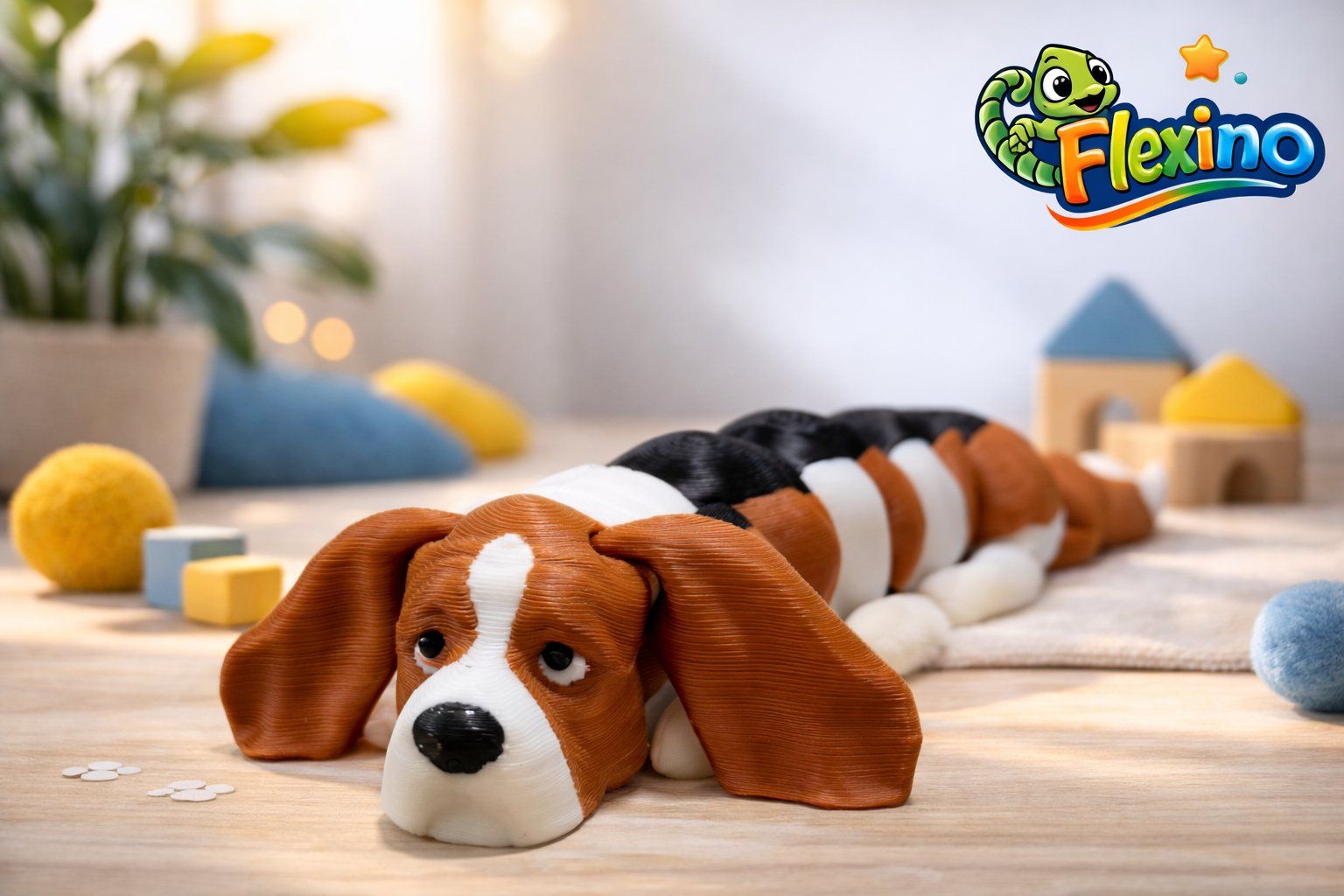 Giocattoli: Flexino Hunde - Beagle – Nuovo e nell'imballaggio originale da Werthenstein venduto da Mnozilbrass