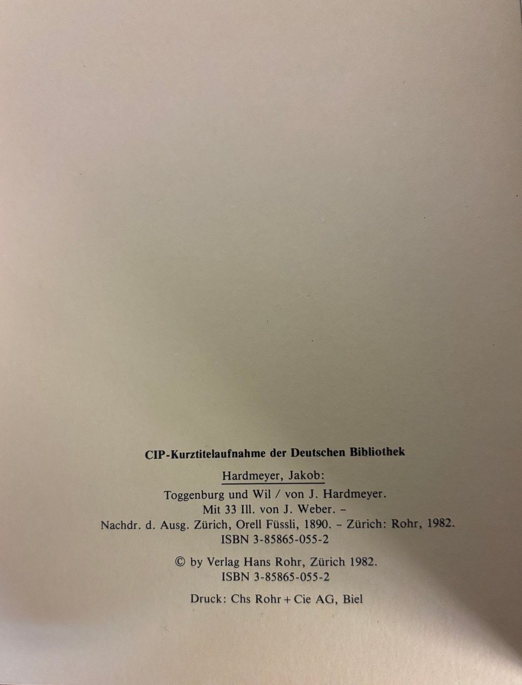 Libri: Hardmeyer J., Toggenburg und Wil – Nuovo (secondo la descrizione) da Sarnen venduto da Livres 2