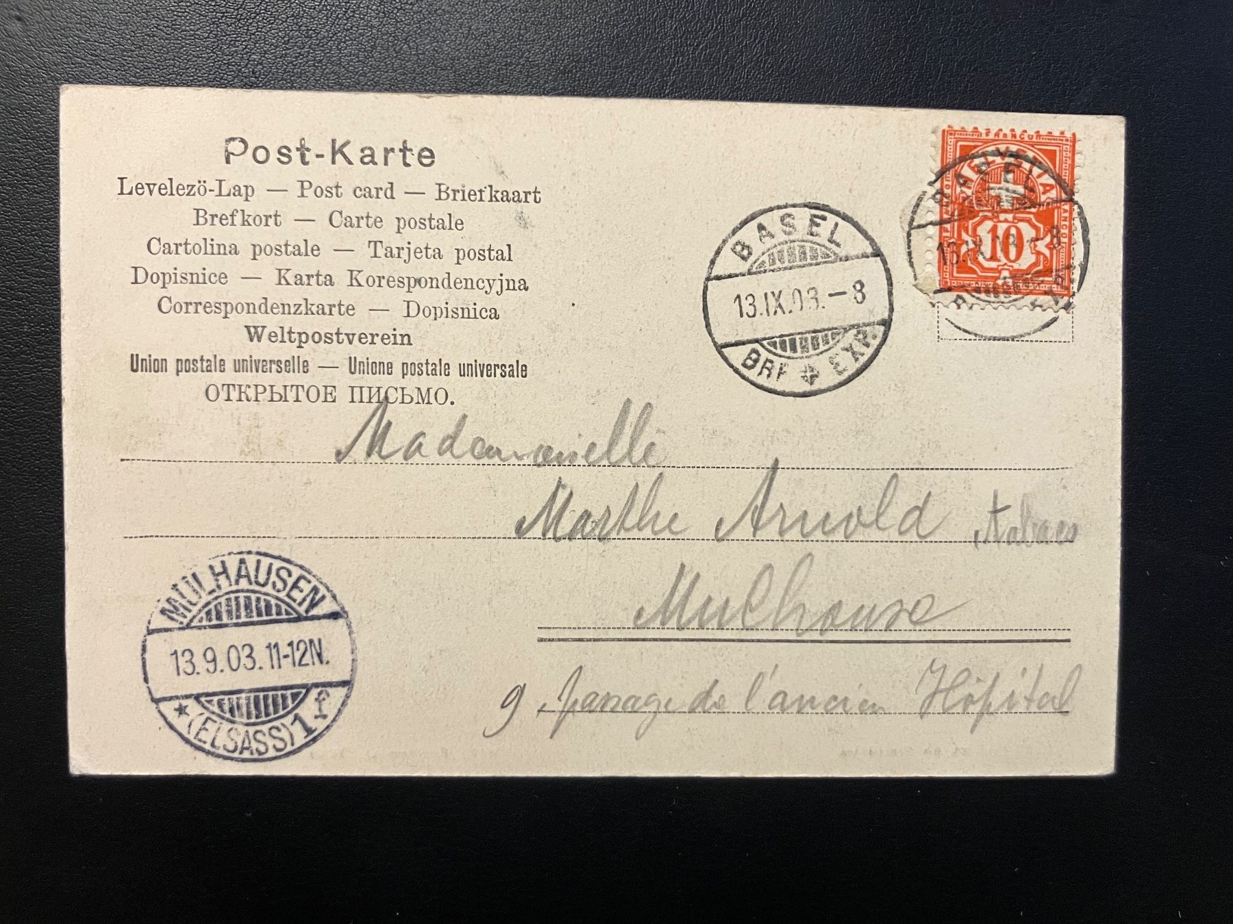 Cartoline postali: Seltene Antike Ansichtskarte, Die Ermüdeten 1903 – Usato da Oberuzwil venduto da Paga77 1