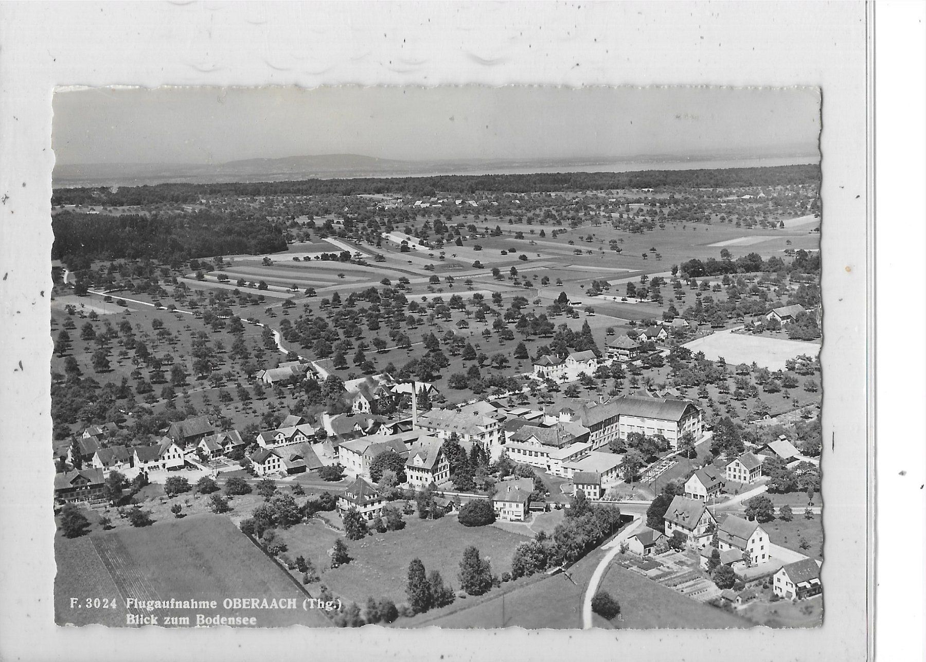 Cartoline postali: TG Oberaach 1963 Flugaufnahme – Usato da Schocherswil venduto da Wilare
