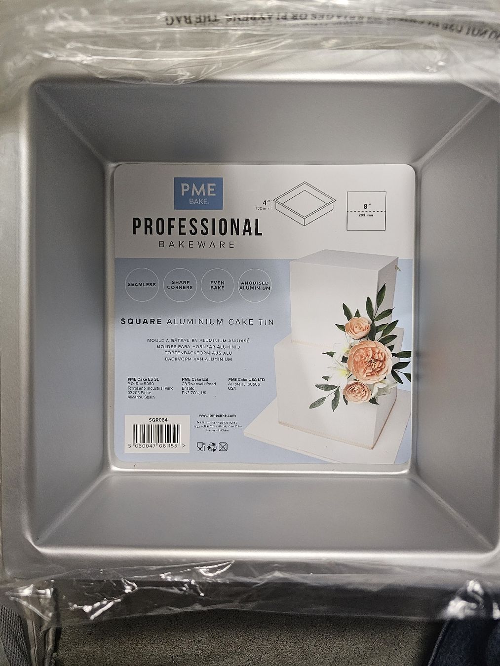 Teglie da forno: PME Profi Aluminium Cake Tin 20cm Square, Neuware  – Nuovo e nell'imballaggio originale da Nürensdorf venduto da mta_kvk7