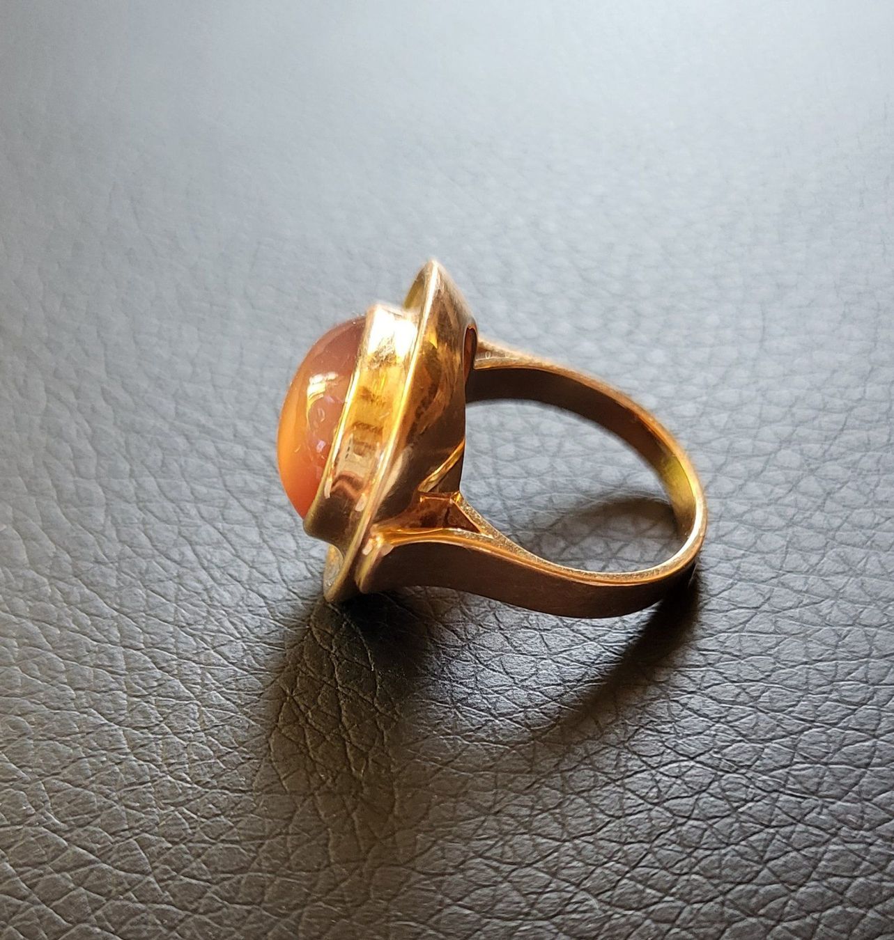 Anelli: Gold 750 Massiv Rose Gold Ring Mit Stein – Usato da Wald ZH venduto da Dasilver 1