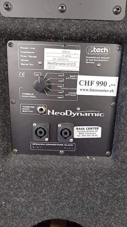 Amplificatori: Tech TVM 600 Bass Equipment – Usato da Schlieren venduto da Basscenter 3
