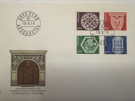 FDC Znr. 534, 536, 538, 541 vom 19.09.74