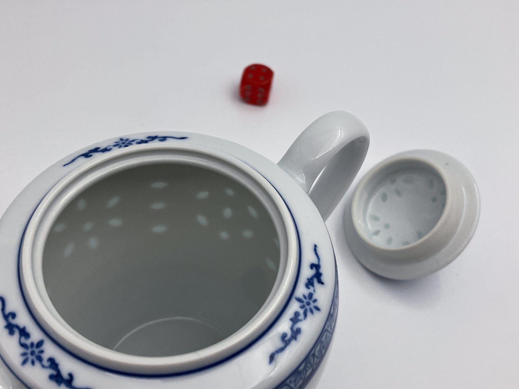 Zuccheriere: Zuckerdose Grain de Ris Dekor Kobaltblau Unterglasur China – Nuovo (secondo la descrizione) da Uttigen venduto da I_like 5