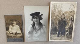 LOT ALTE FOTOS UND AK FOTO KARTE