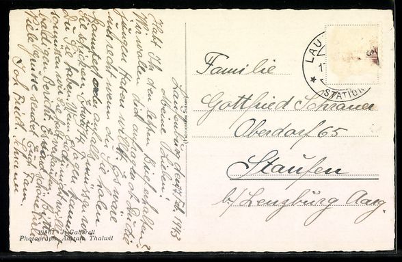 Cartoline postali: Laufenburg, Teilansicht gegen den Schwar – Usato da Berlin venduto da bartko-reher 1