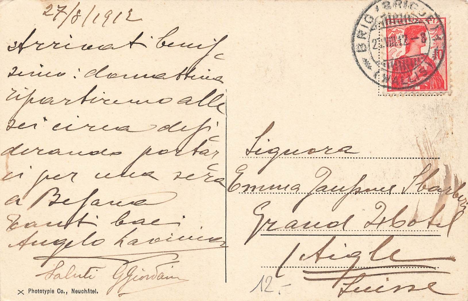 Cartoline postali: Brig VS Panorama Stockalperschloss – Usato da Biasca venduto da Blenio71 1