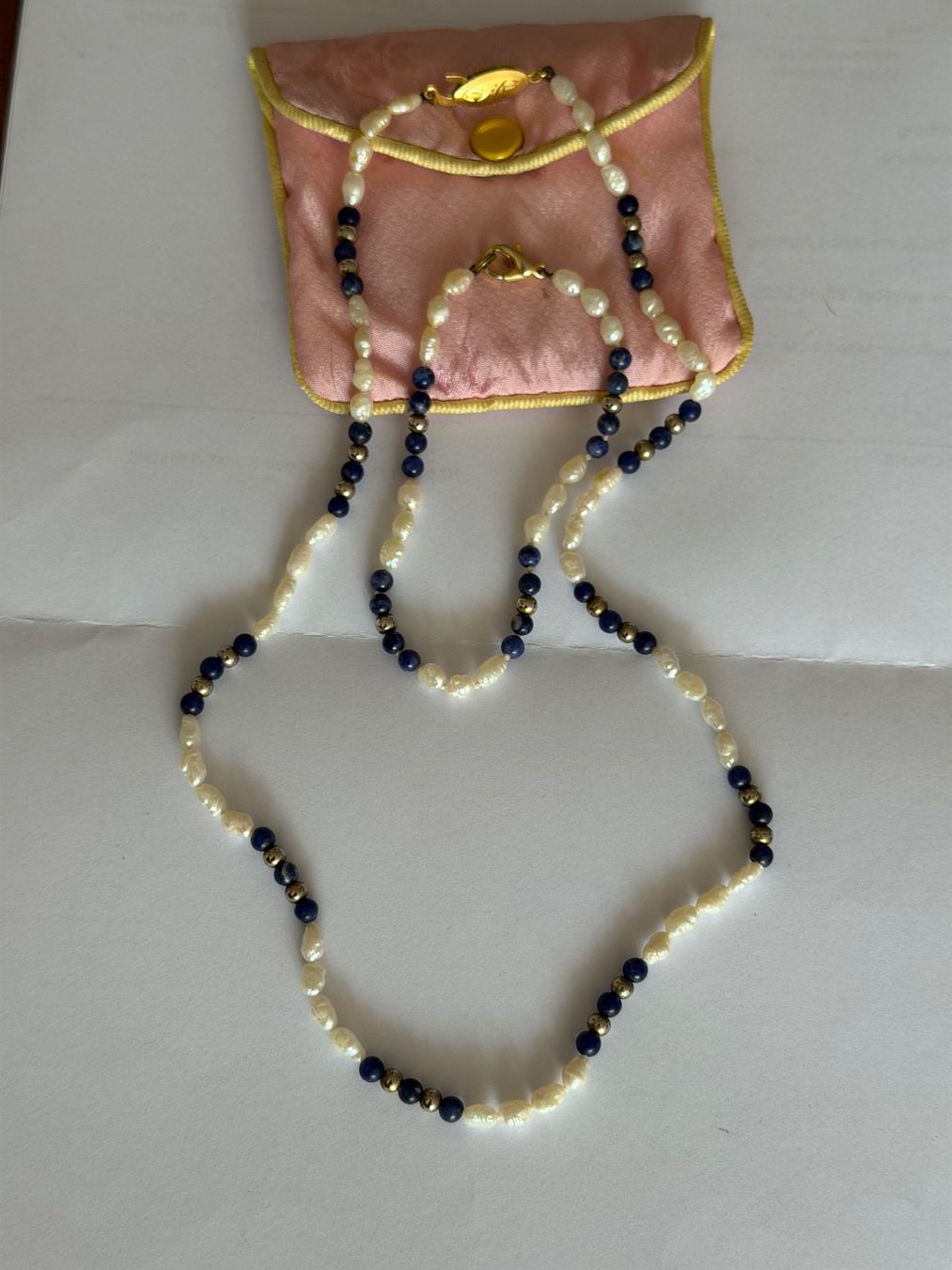 Catenine: Süsswasserkette & Armband Set – Usato da Küssnacht venduto da Flowerlady