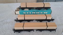 Märklin 4512 3 Langholzwagen H0 WS/3