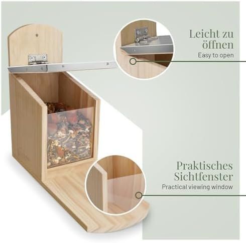 Petites maisons à oiseaux: Futterhaus mit Metalldach I Futterstation aus – Neuf avec emballage d'origine à Hundwil par Mr.Wong 2