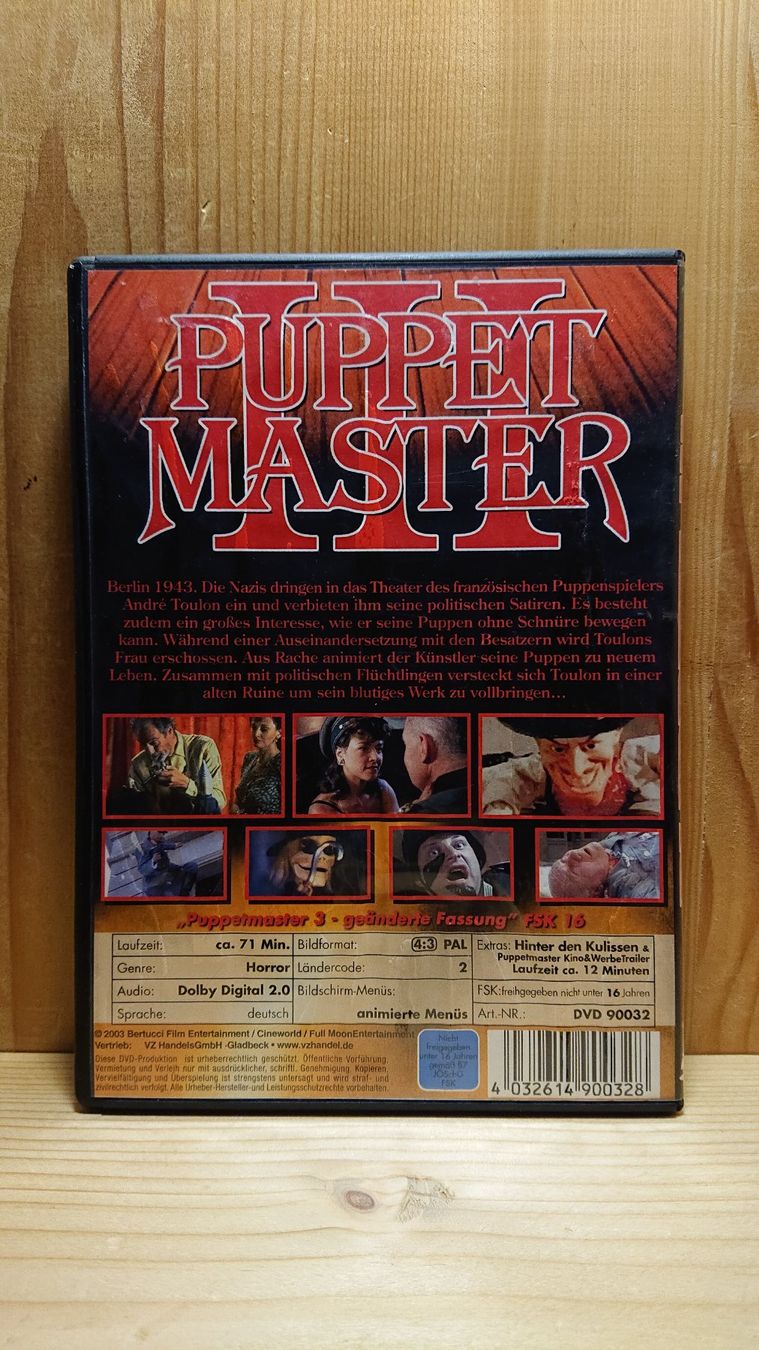 Tutti i DVDs: PUPPET MASTER 3 auf DVD – Usato da Wilderswil venduto da Exebub 1