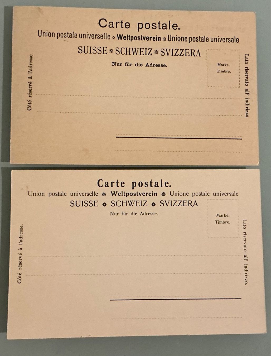 Cartoline postali: AK Simplon Tunnel um 1900 - 2 Stūck – Usato da Crans-Montana venduto da plainemorte 1